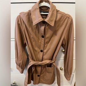 Faux leather trench, zara, worn one time.